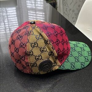Gucci Multicolor GG Canvas Baseball Cap